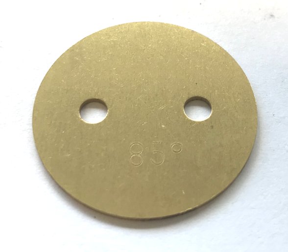 Throttle plate 30mm 85 deg 30 ICF