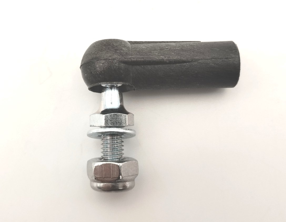 8mm threaded socket - plastic with ball and nut