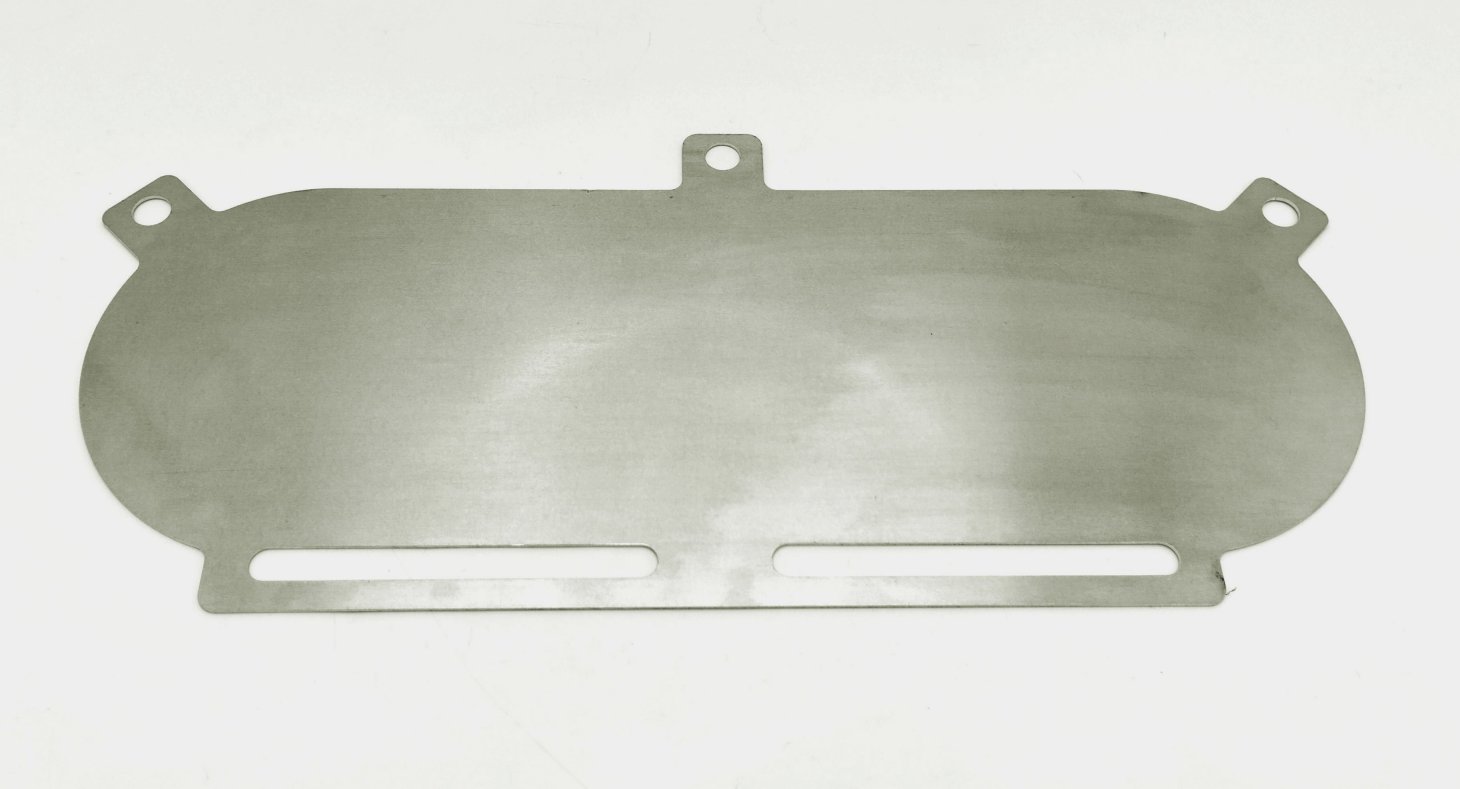 Blank Backplate for Twin Foam Air Filter 90mm x 435mm 