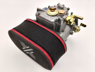 Pipercross Dual Trumpet Air Filter Sock 80mm, fits 45 DCOE