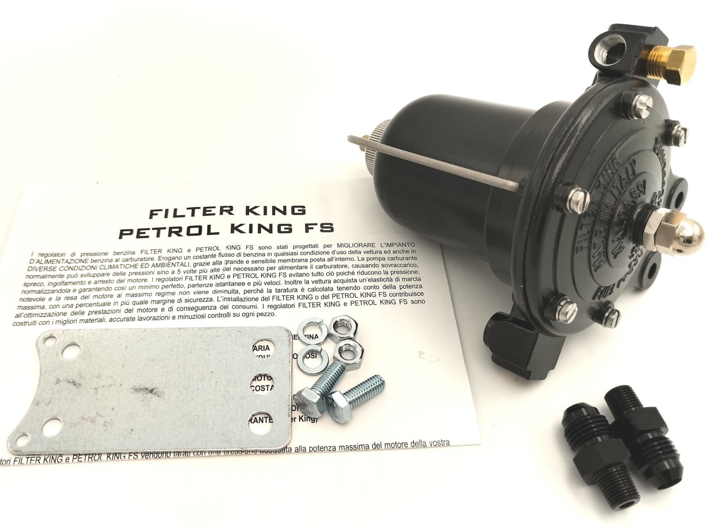 Malpassi M/sport Filter king regulator - 1.5-7 psi - Gauge provision (-6 fittings)
