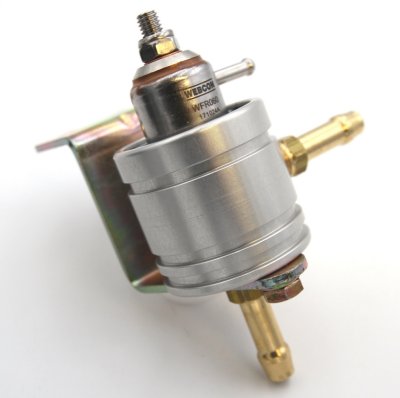 0-5 bar Adjustable natural aluminium finish - Push on fittings