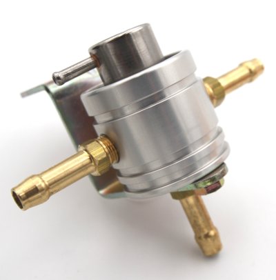 2.5 bar Natural aluminium finish - Twin push on fittings 