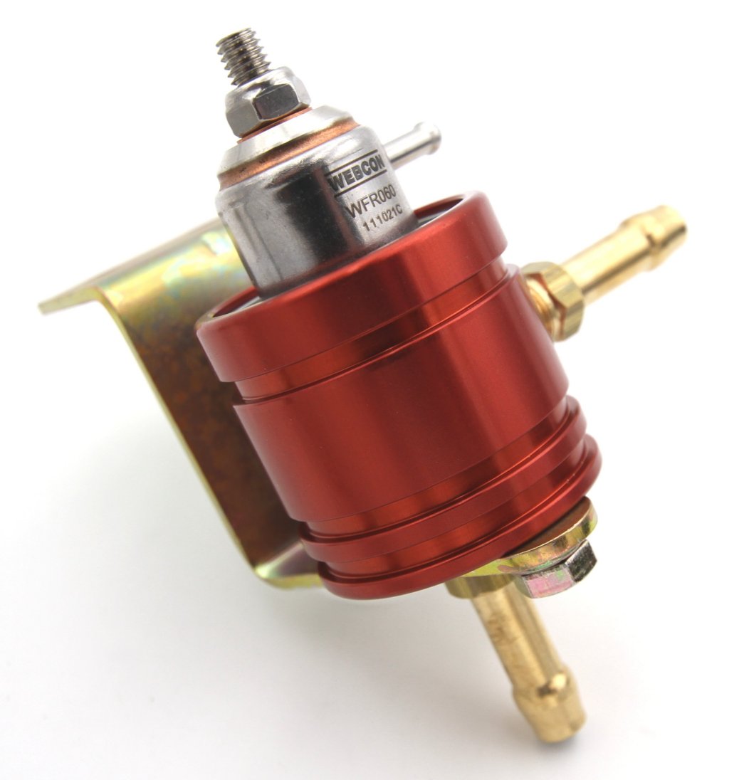 0-5 bar Adjustable red - Push on fittings