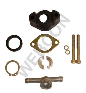Pintle injector mounting kit - Twin fuel union
