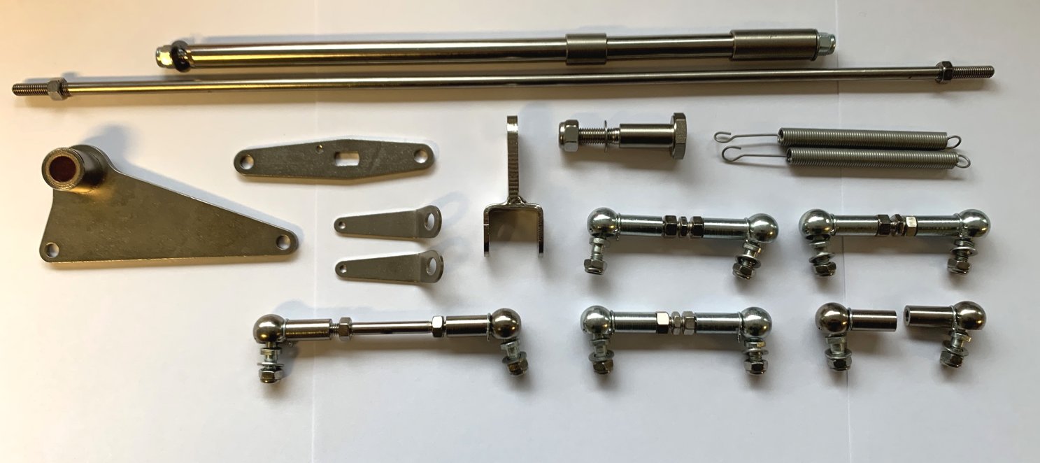 Aston Martin 6 cylinder 3 x DCOE linkage